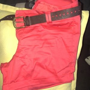 Sz18 Torrid melon sateen shorts